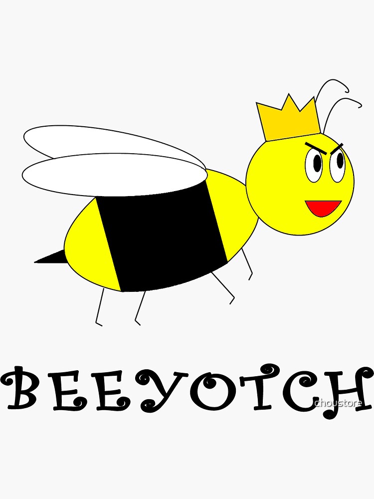 Thumbnail 3 of 3, Sticker, Beeyotch designed and sold by choustore.