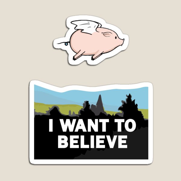 Expediente X: I Want to believe Póster Flying Pig Spoof Imán