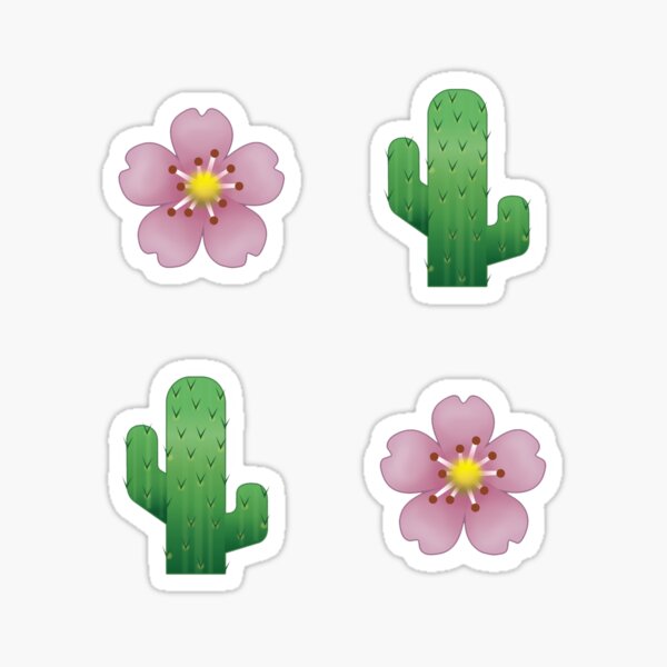 Cactus Emoji Stickers Redbubble