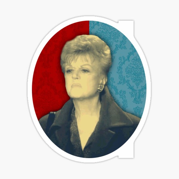 Vista previa del artículo con la obra «Etiqueta engomada de Jessica Fletcher», diseñado y vendido por magzmt.