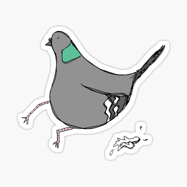 Silly Pigeon Sticker