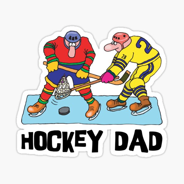 &ldquo;Hockey Dad&rdquo; Sticker by SportsT-Shirts | Redbubble