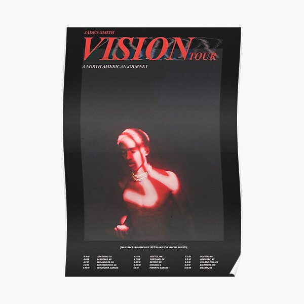 Jaden Smith - Vision Tour Poster Poster