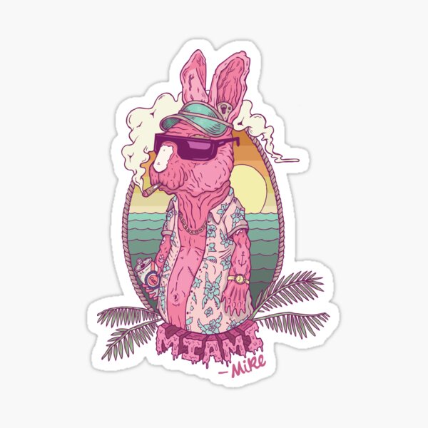 Miami Mike Sticker