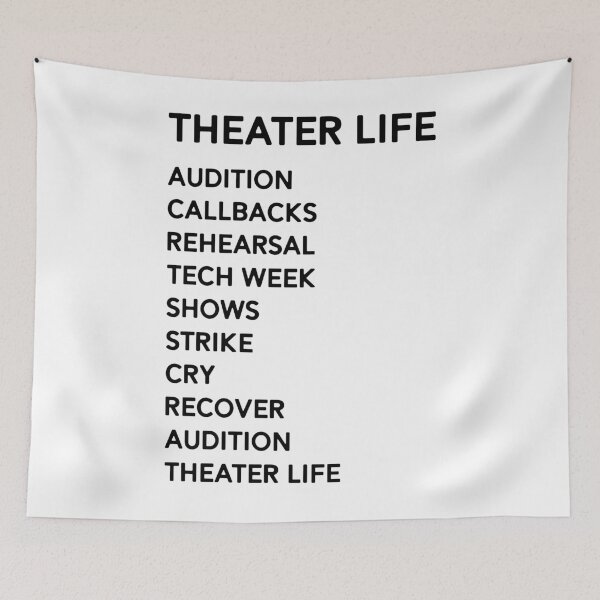 Item preview, Theater Life Funny Drama Broadway Musical Theater Actor Actress designed and sold by mrsmitful.