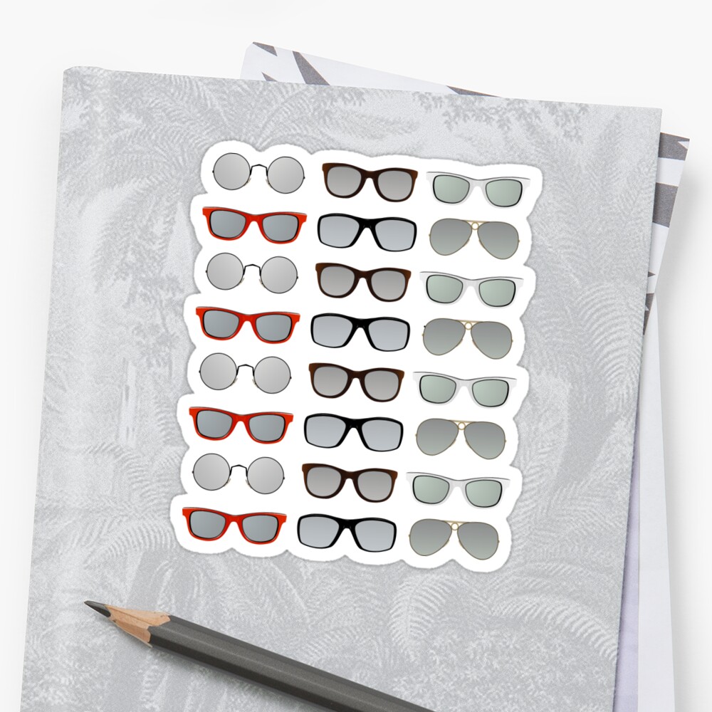 Sunglasses Sticker By Fantasytripp Redbubble 3284