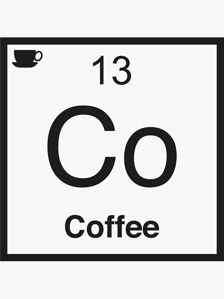 Co Coffee Element co-coffee-element-sticker-for-sale-by-designfactoryd-redbubble