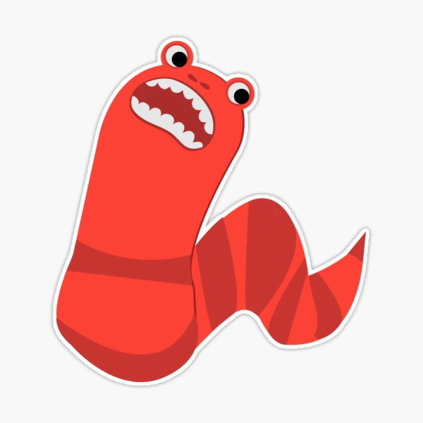 Funny Mongolian Death Worm Sticker for Sale by Eggtooth | Redbubble