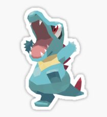 Totodile Low Poly Sticker