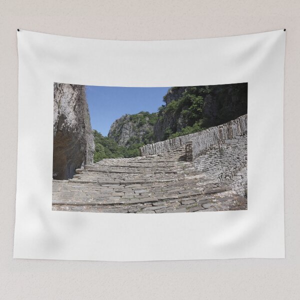 Item preview, stone path kokkori bridge Zagoria Greece designed and sold by goceris.
