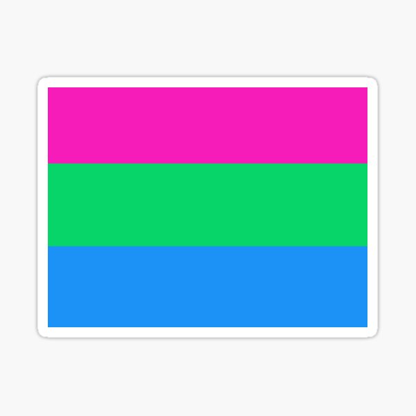 Polysexual flag Sticker