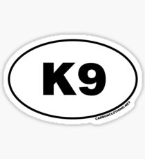 Pegatina Adhesivo oval K9