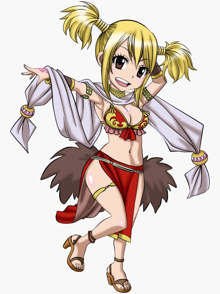 Fairy Tail Lucy Heartfilia Name Anime Sticker