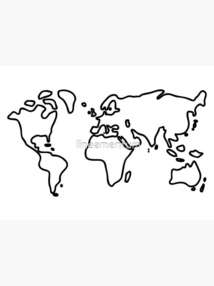 "world globe" Sticker by lineamentum Redbubble