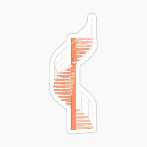 Helical Stairs Sticker