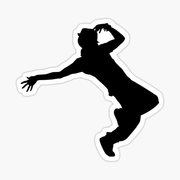 Hip Hop Dancer Silhouette Sticker By Sandpiperdesign Redbubble