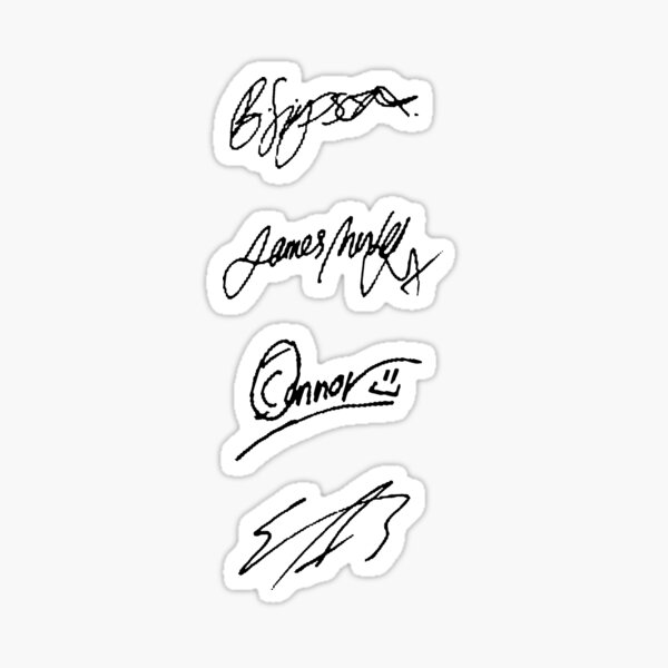The Vamps signatures Sticker