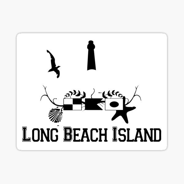 "LBI Long Beach Island NJ." Sticker by ishore1 Redbubble