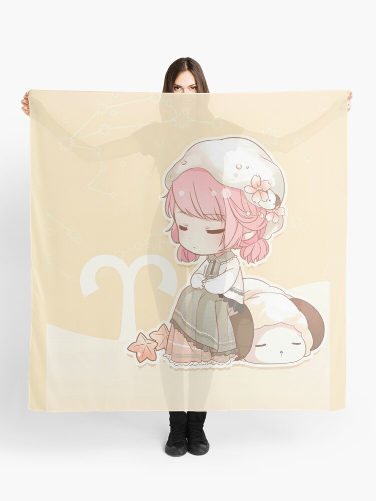 Aries Anime Star Sign Scarf By Ellenaia Redbubble
