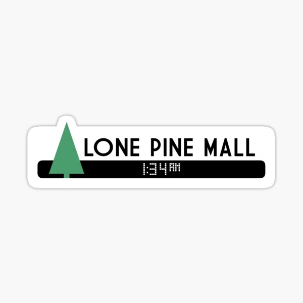 Lone Pine Mall t-shirt back to the símbolo sign logotipo Company Future