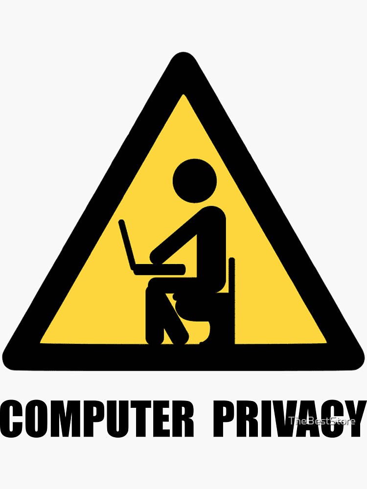 “Computer Privacy” Sticker for Sale by TheBestStore | Redbubble