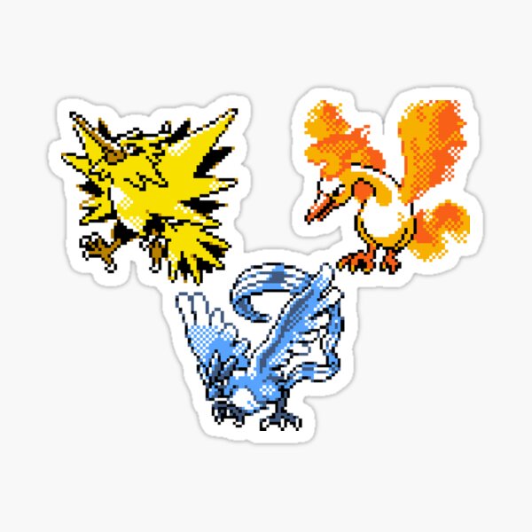 Popular Reflective Pokemon Go Stickers Zapdos Articuno Moltres Pokemon  Sticker Car Sticker Wall Sticker Laptop Sticker Decal