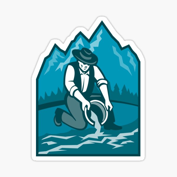 Gold Mining Stickers | Redbubble