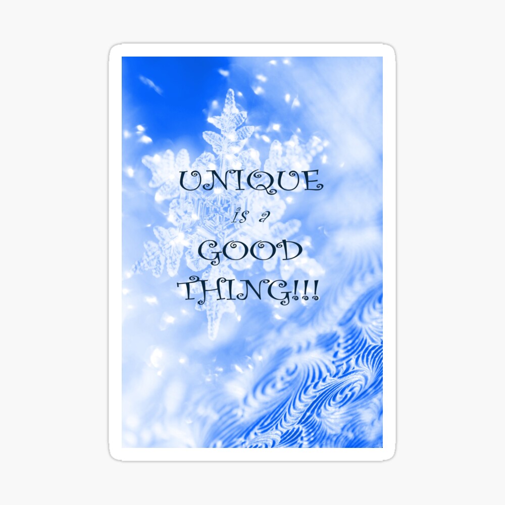 Poster Hiver Unique Comme Une Citation Ascendante Positive De Flocon De Neige Disant Par Jostaberry Redbubble