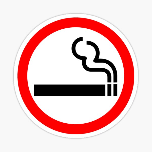 Personalised No Smoking StickerSelf AdhesiveNo Smoking StickersWindow 