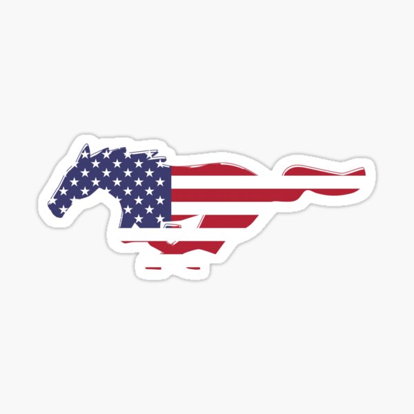 American Mustang Sticker