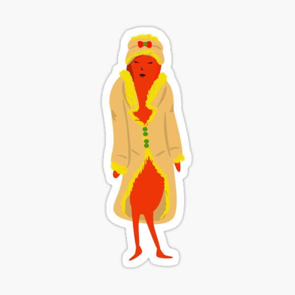 Stylish Hotdog Sticker