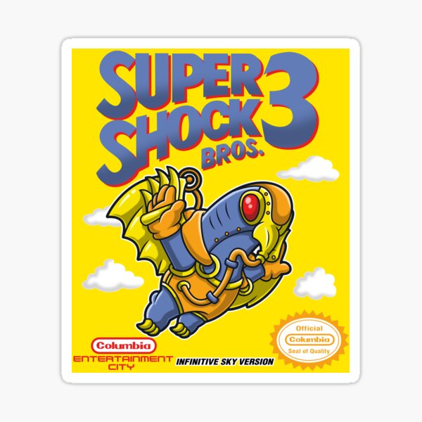 Super Shock Bros 3 Sticker Sticker