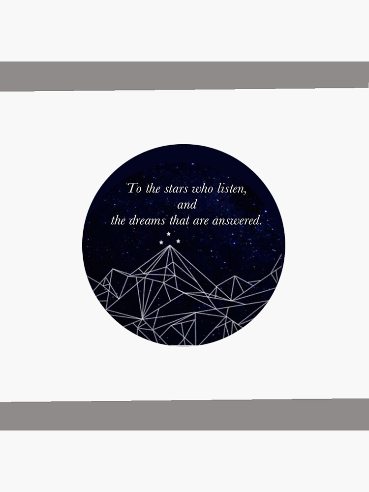 ACOMAF To the Stars who listen Pop Socket sized sticker by Hallows03