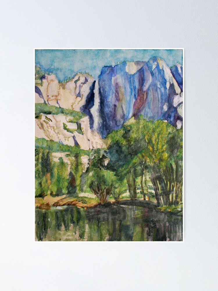 Thumbnail 1 of 3, Poster, Yosemite Fall designed and sold by tomoenk6.