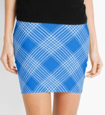 Blue Checks Mini Skirt