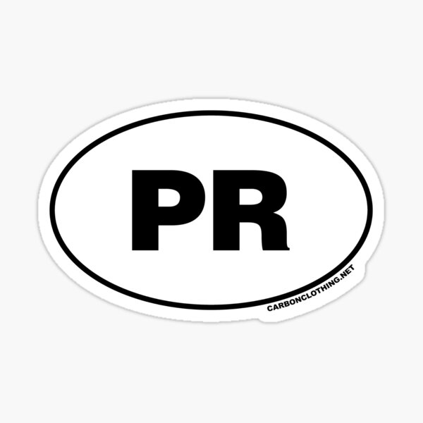Item preview, Puerto Rico PR Euro Oval Sticker designed and sold by CarbonClothing.