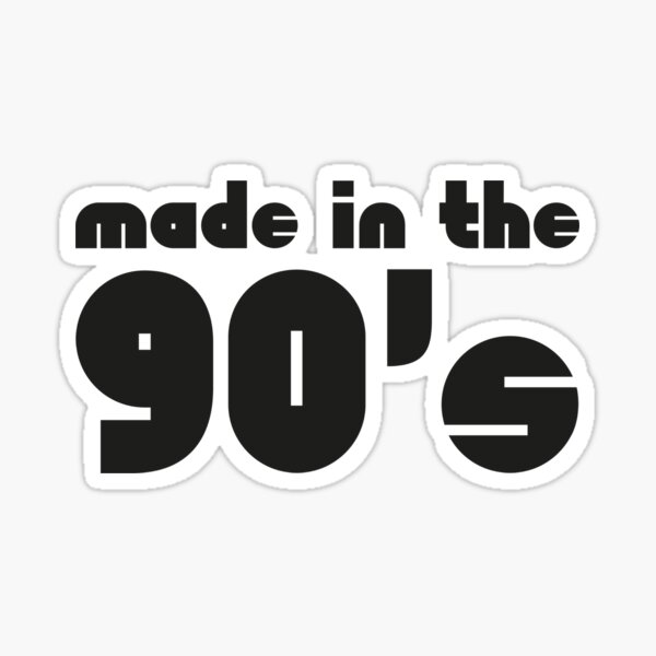 90s Kid Sticker – Made In The Mitten