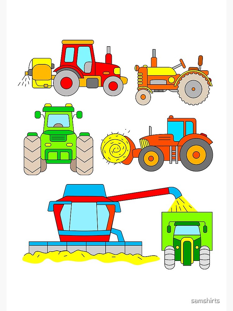 Cuaderno for Sale con la obra «Cosechadoras y tractores» de