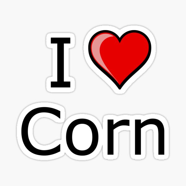 "i love corn on Thanksgiving Turkey day " Sticker by tiaknight Redbubble