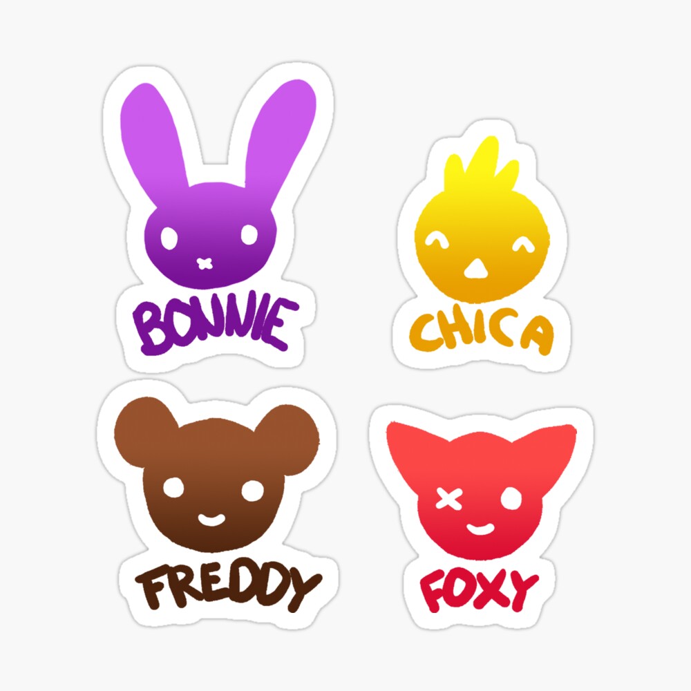 Bonnie, Chica, Foxy and Freddy