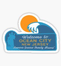 Ozean-Stadt - New-Jersey. Sticker