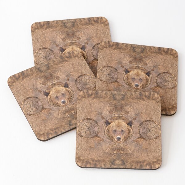 Item preview, Bear Sacred Geometry Digital Art designed and sold by Nartissima.