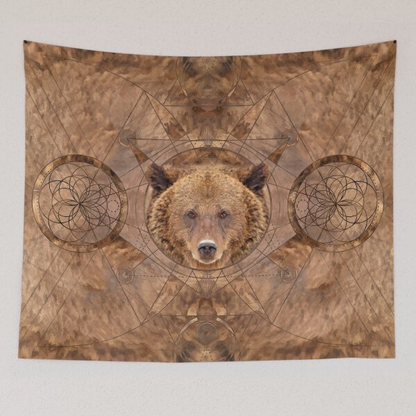 Item preview, Bear Sacred Geometry Digital Art designed and sold by Nartissima.