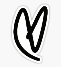 Lovatic Heart - Black Sticker