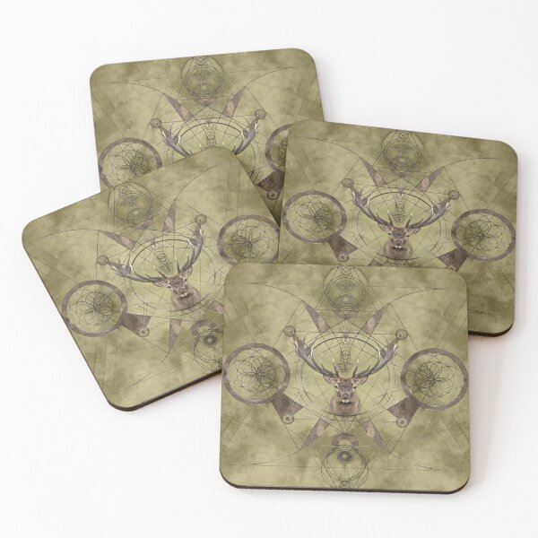Item preview, Deer Sacred Geometry Digital Art designed and sold by Nartissima.