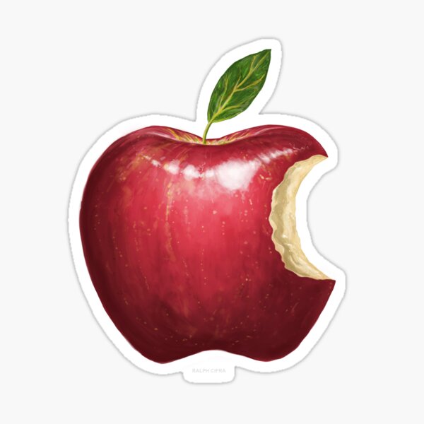 PAINTED APPLE LOGO Sticker