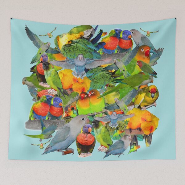 Item preview, Parrots, parrots, parrots designed and sold by Bwiselizzy.