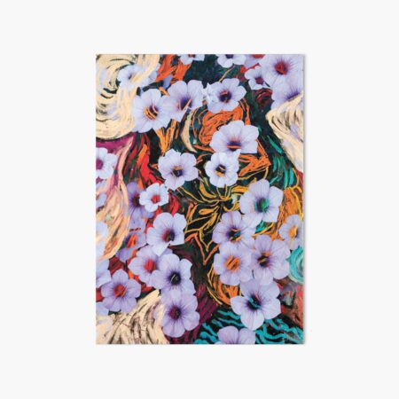 floating ethereal flowers abstraction Art Board Print
