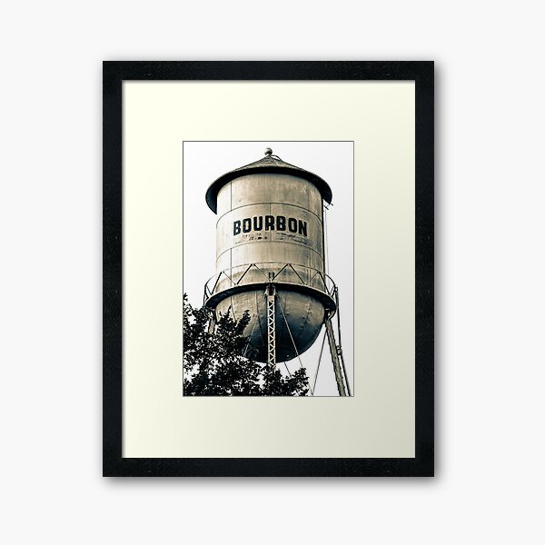 Item preview, The Vintage Bourbon Water Tower - High Contrast Sepia Edition designed and sold by Gregory Ballos.