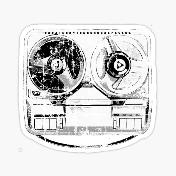 60's Style Reel to Reel Tape Deck Sticker for Sale by theshirtshops